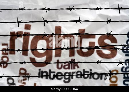 Broken rights to talk Stock Photo - Alamy