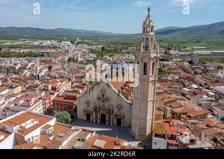 Alcala de Chivert Xivert church In Castellon Spain Saint Juan Bautista Stock Photo