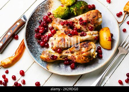 chicken legs fried Stock Photo