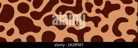 Panoramic texture fur skin multicolored spots - Vector Stock Photo