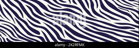 Panoramic texture zebra skin set of chaotic lines - Vector Stock Photo