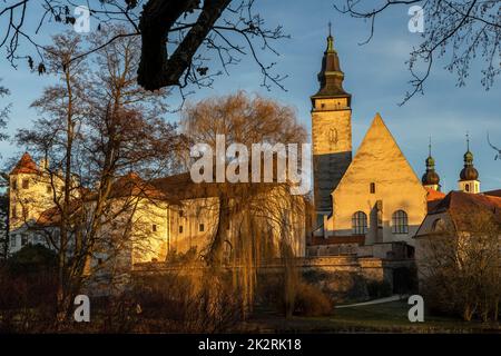 Telc, Unesco world heritage site, Southern Moravia, Czech Republic. Stock Photo