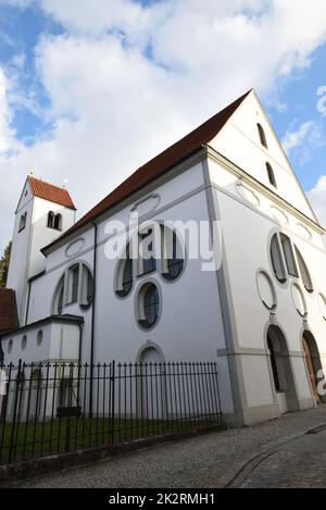 Benedictine monastery in Fussen, Bavaria, Germany Stock Photo