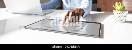 Digital Tax E Invoice Online Software Stock Photo