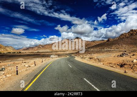 Road in Himalayas. Ladakh, India Stock Photo