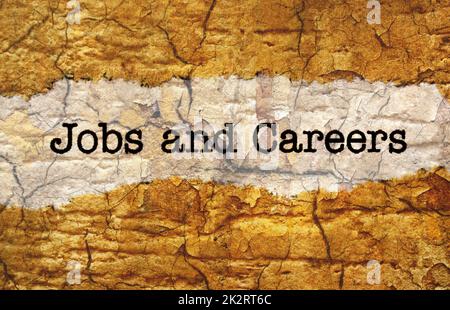 Jobs and careers Stock Photo