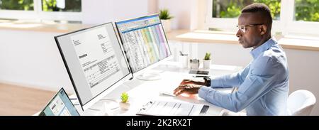 African American Accountant Stock Photo