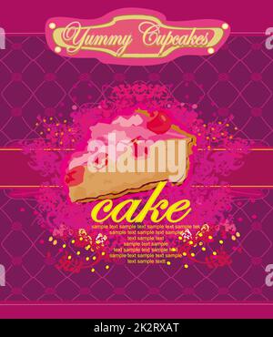 Lovely Cupcake Design card Stock Photo - Alamy