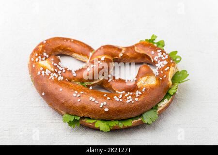 bavarian pretzel Stock Photo