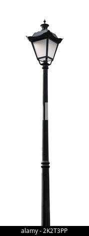 Street lantern on white background Stock Photo