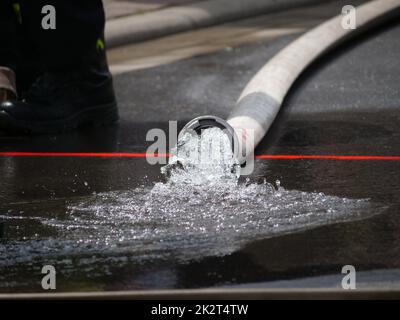 Fire brigade Germany in various actions as a symbolic image. Stock Photo