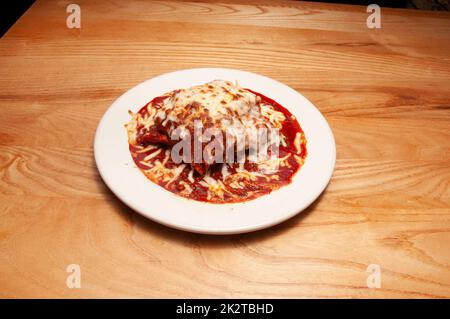 Authentic Italian Lasagna Stock Photo