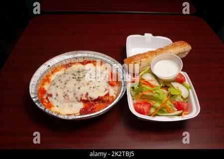 Authentic Italian Lasagna Combo Stock Photo