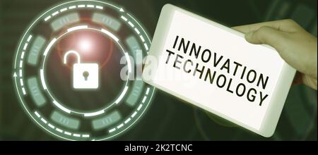 Inspiration showing sign Innovation Technology. Word for New Idea or Method of Technical or Scientific nature Stock Photo