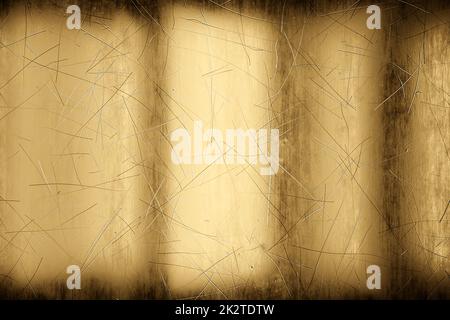 Wheathered gold and scratched texture background. 3d illustration Stock Photo