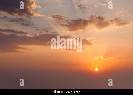Evening sky with clouds Stock Photo