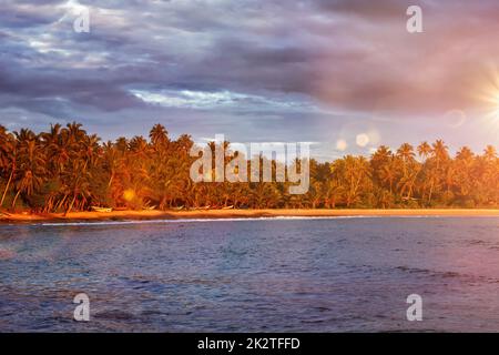 Fishing boats on beach Stock Photo