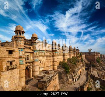 Gwalior fort Stock Photo