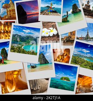 Collage of Thailand images Stock Photo