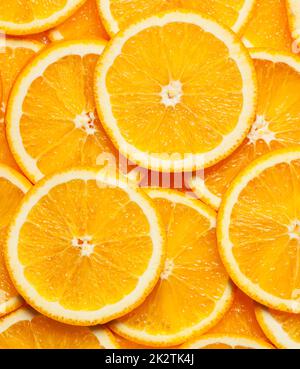 Colorful orange fruit slices Stock Photo