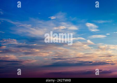 Evening sky with clouds Stock Photo