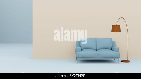3d Abstract interior. Interior template. Stock Photo