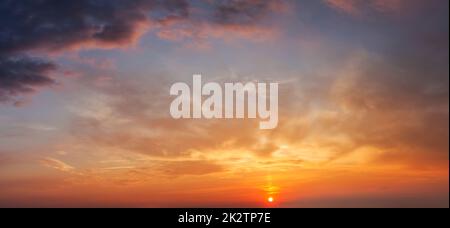 Evening sky with clouds Stock Photo
