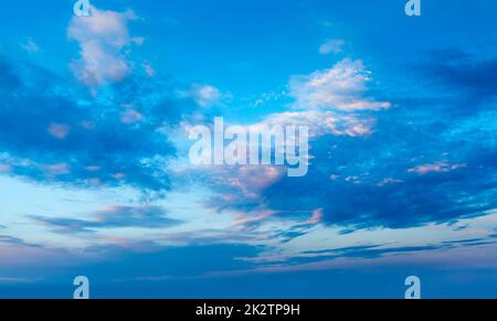 Evening sky with clouds Stock Photo