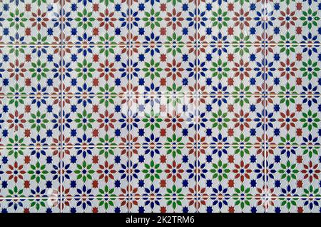 Tile with repeating geometric pattern Stock Photo