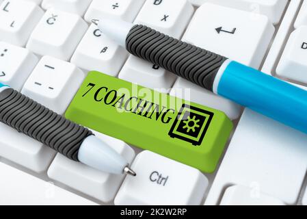 Writing displaying text 7 Coaching. Internet Concept Refers to a number of figures regarding business to be succesful -49154 Stock Photo