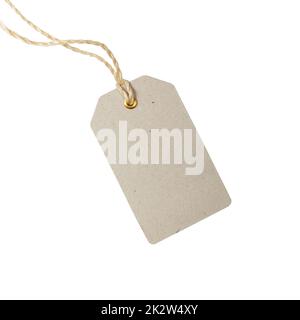 Price tag on white Stock Photo