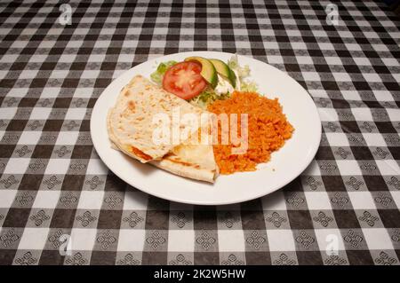 Traditional Mexican Quesadilla Stock Photo