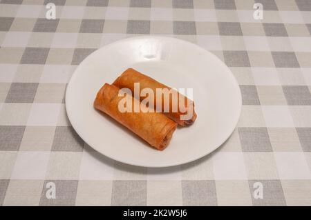 Delicious Spring Rolls Stock Photo