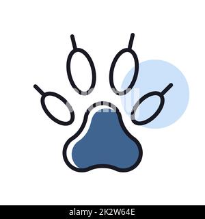 Predatory paw vector icon. Pet animal sign Stock Photo