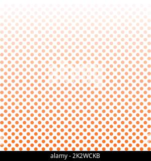Background template: Red dots with color transition on white Stock Photo