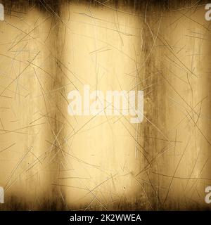 Wheathered gold and scratched texture background. 3d illustration Stock Photo