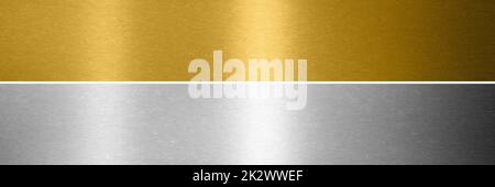 Gold, silver and bronze collection. Metal background. 3d rendering Stock Photo