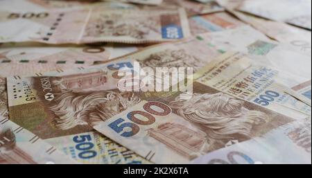 Hong Kong banknote, five hundred dollar Stock Photo