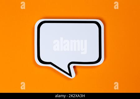 Speech bubble with copyspace copy space communication concept talking Stock Photo