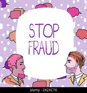 Inspiration showing sign Stop Fraud. Business approach campaign advices showing to watch out thier money transactions Team Members Looking At Whiteboard Brainstorming New Solutions. Stock Photo