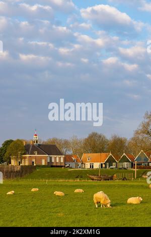 Former island of Schokland, UNESCO World Heritage Site, Netherlands Stock Photo