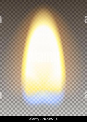 Illustration Realistic Fire Flame with Smoke on Black Background Stock ...