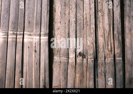 Old Bamboo texture wood natural patterns brown. Stock Photo