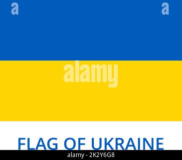 Vector Flag of Ukraine in Original Colors Stock Vector