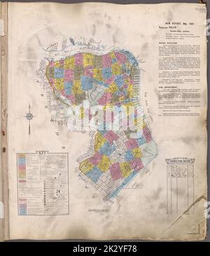 Cartographic, Maps. 1917. Lionel Pincus and Princess Firyal Map Division. Real property , New York (State) , New York, Fire insurance , New York (State) , New York, Staten Island (New York, N.Y.) Key Map Stock Photo