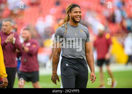 January 8, 2023 : Washington Commanders defensive end Chase Young (99) in  action during the game against the Dallas Cowboys in Landover, MD.  Photographer: Cory Royster (Credit Image: Â© Cory Royster/Cal Sport