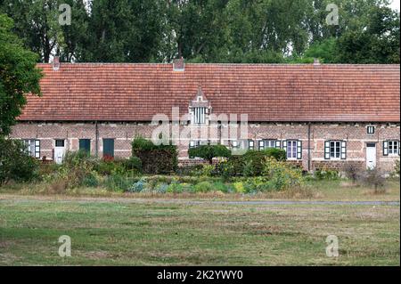 Kessel-Lo, Flemish Brabant Region, Belgium, 08 21 2022 - Abbey and green surroundings at the Flemish countryside Stock Photo