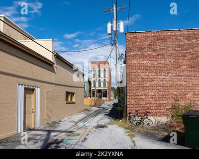 Commercial buildings in downtown Hannibal Stock Photo