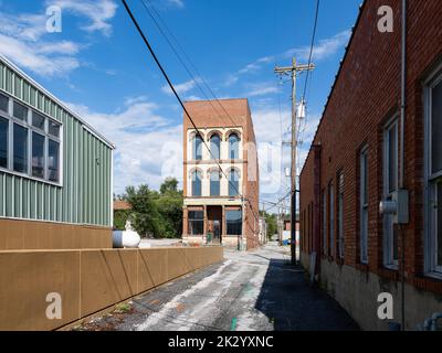 Commercial buildings in downtown Hannibal Stock Photo