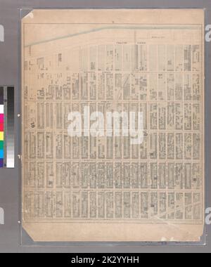 Cartographic, Maps. 1867. Lionel Pincus and Princess Firyal Map Division Sheet 9: Bounded by Twelfth Avenue, W. Fortieth Street, Sixth Avenue and W. Twentieth Street. Stock Photo